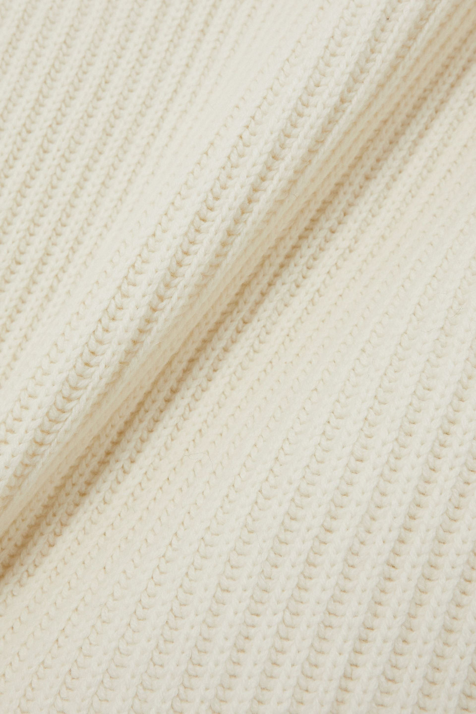 Joseph Ribbed Merino Wool Sweater In Ivory