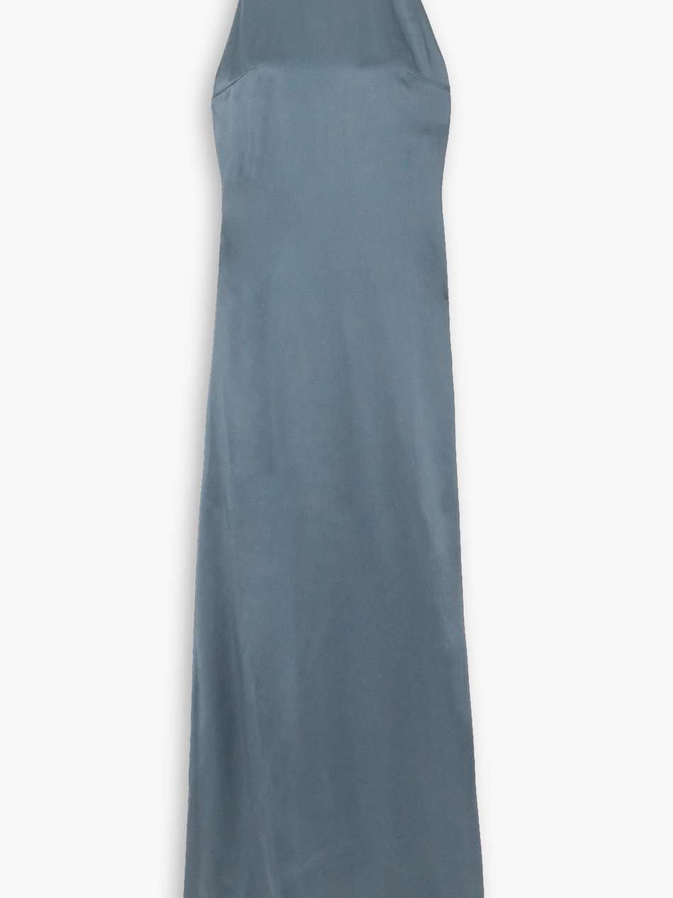 satin maxi dress