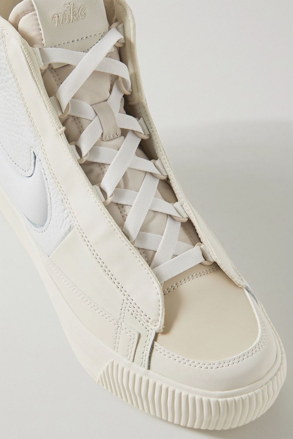 NIKE Blazer Mid Victory smooth and textured-leather sneakers