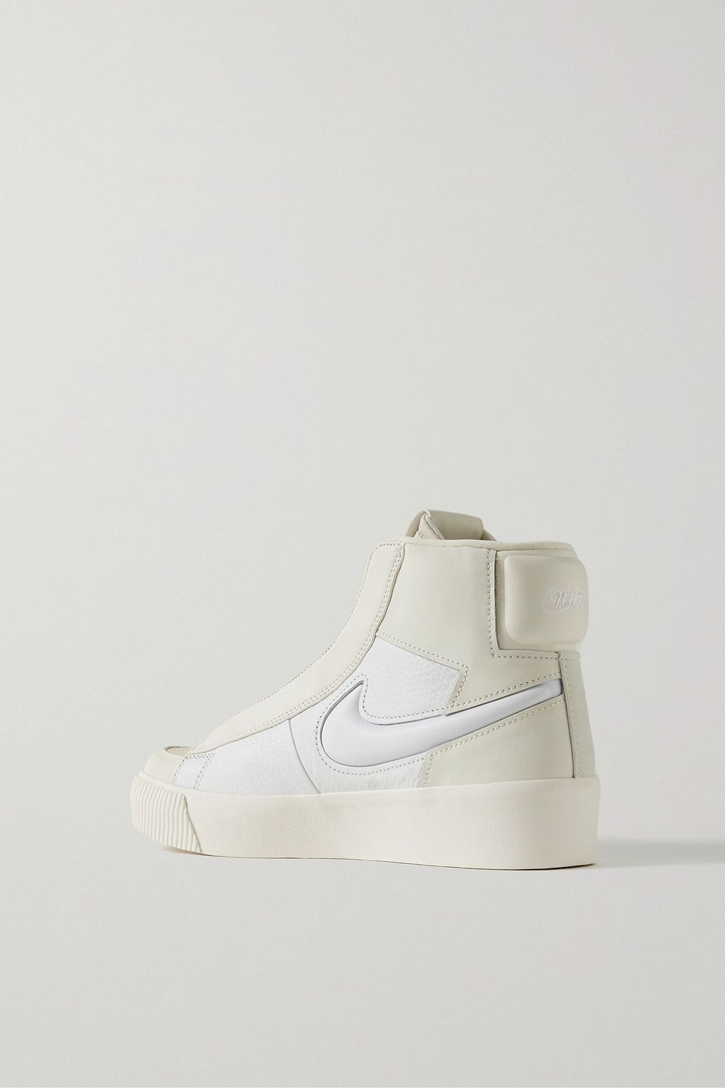 NIKE Blazer Mid Victory smooth and textured-leather sneakers
