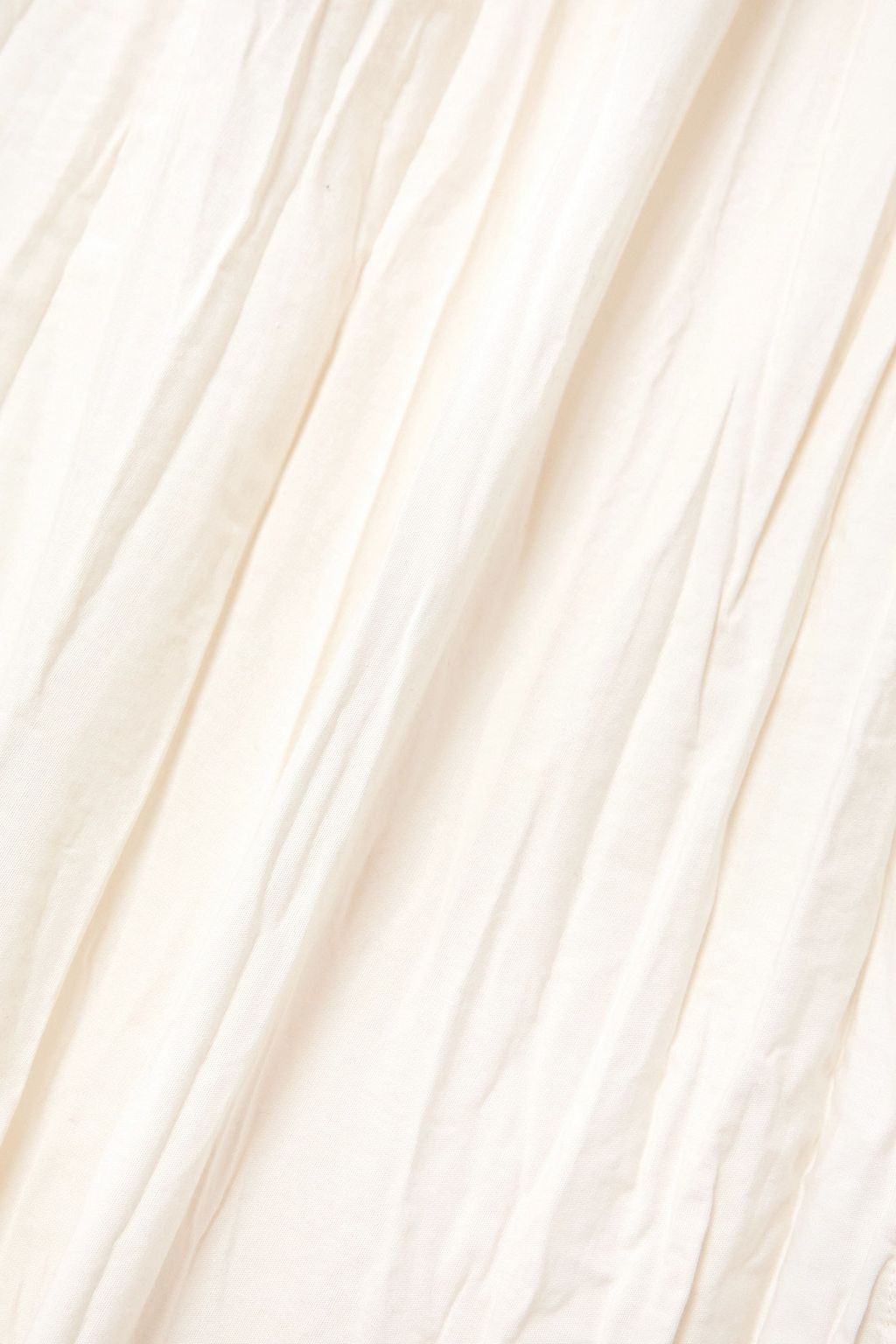 NINETY PERCENT Anemone pleated organic cotton-poplin midi wrap skirt