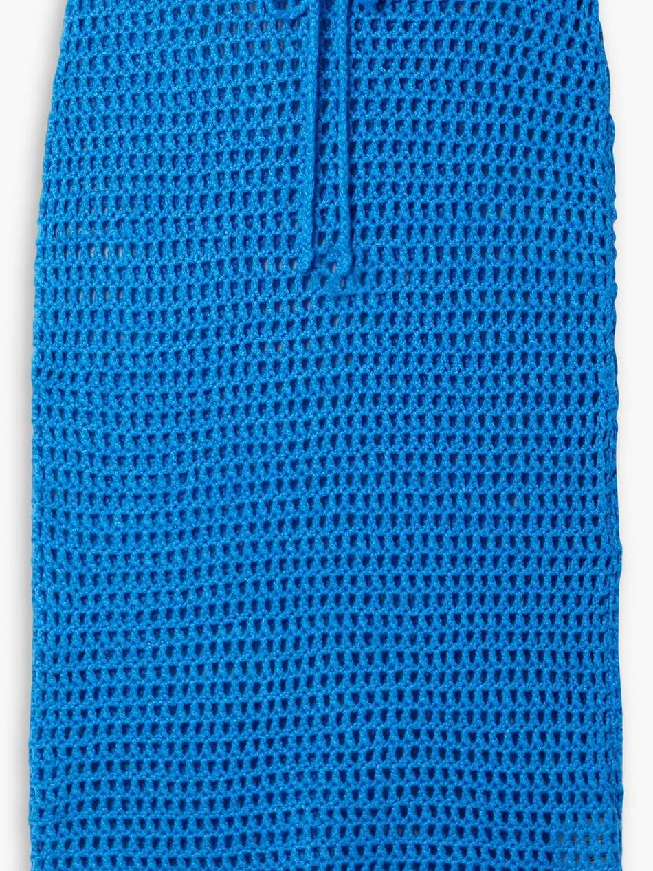 iris crocheted cashmere midi skirt