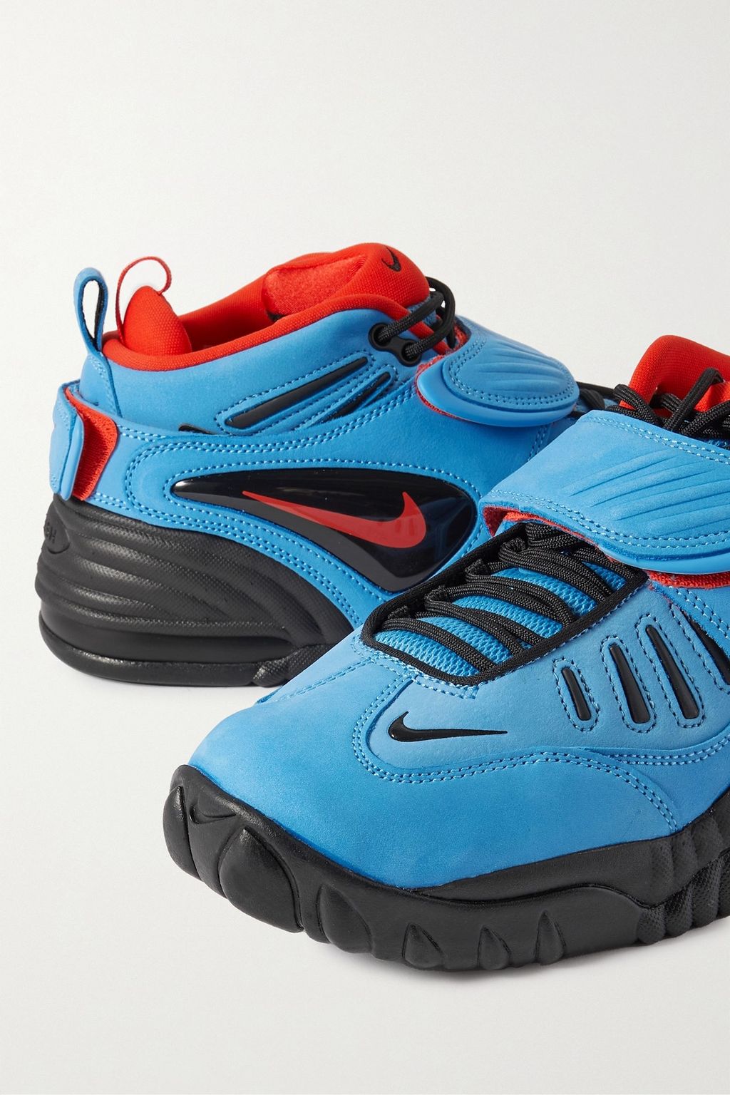 NIKE + Ambush Air Adjust Force SP rubber-trimmed suede sneakers