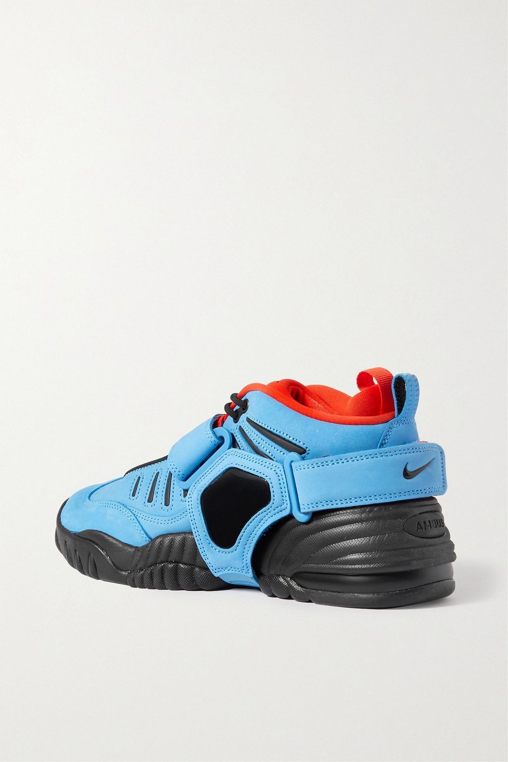 NIKE + Ambush Air Adjust Force SP rubber-trimmed suede sneakers