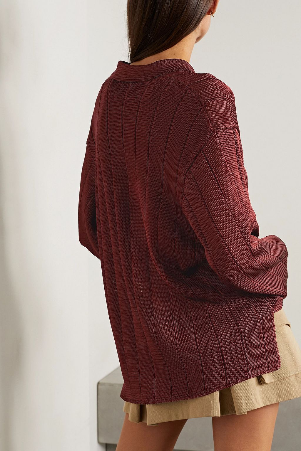 CALLE DEL MAR Ribbed-knit shirt