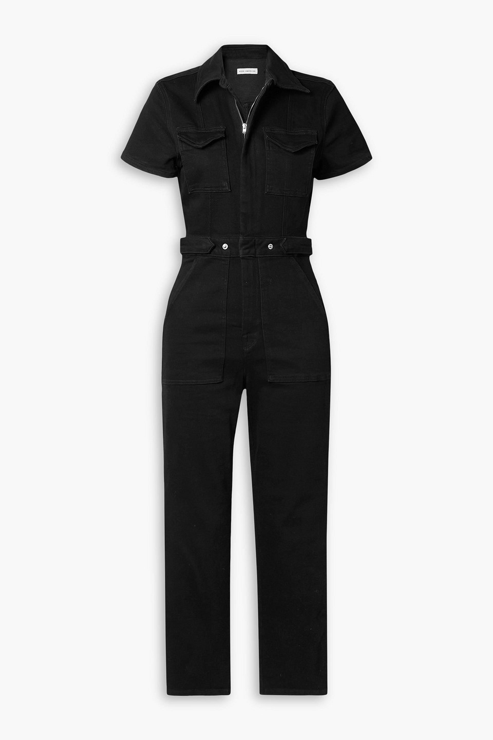 GOOD AMERICAN FIT FOR SUCCESS DENIM JUMPSUIT