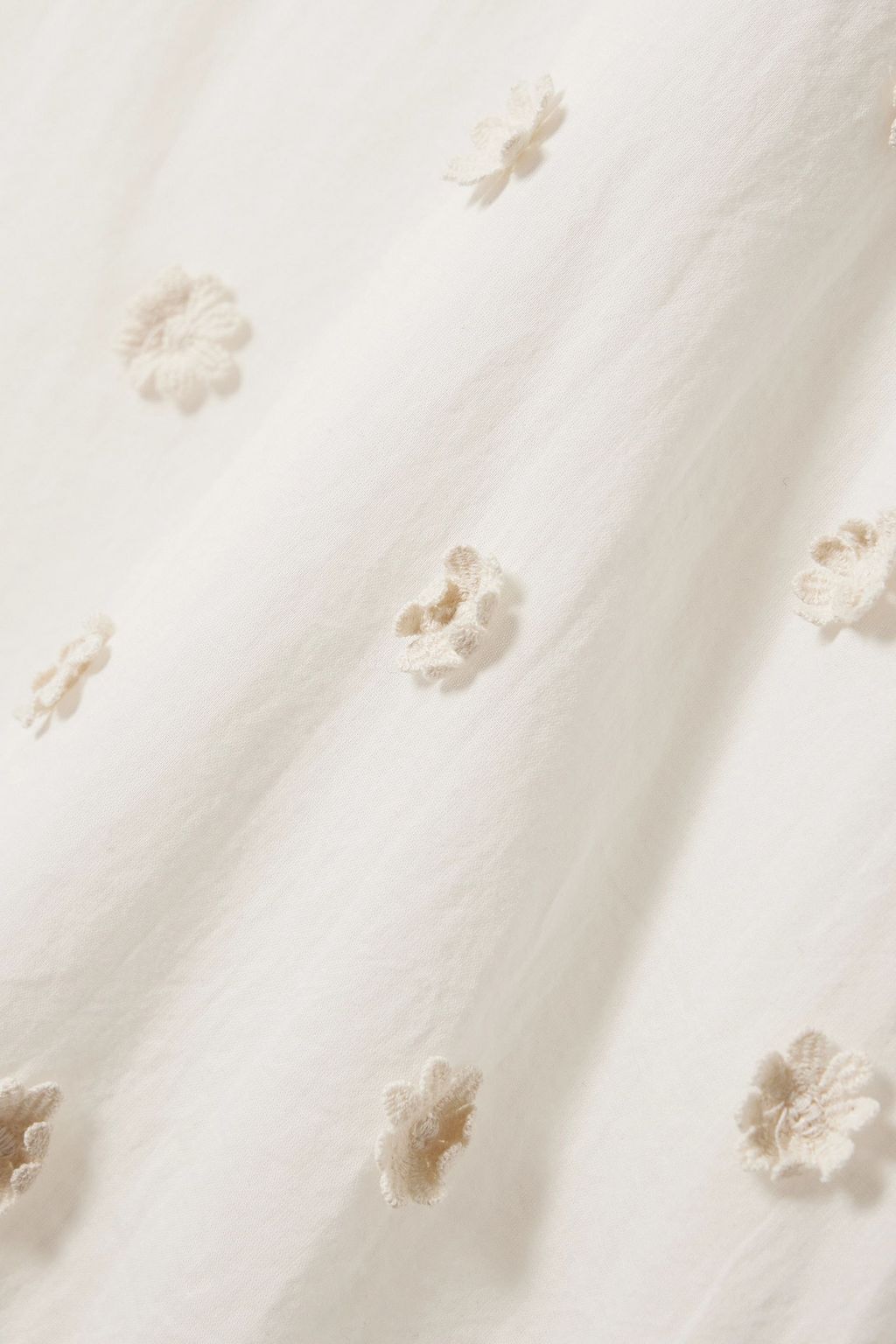 RIXO Camile ruffled embroidered cotton-blend gauze mini dress