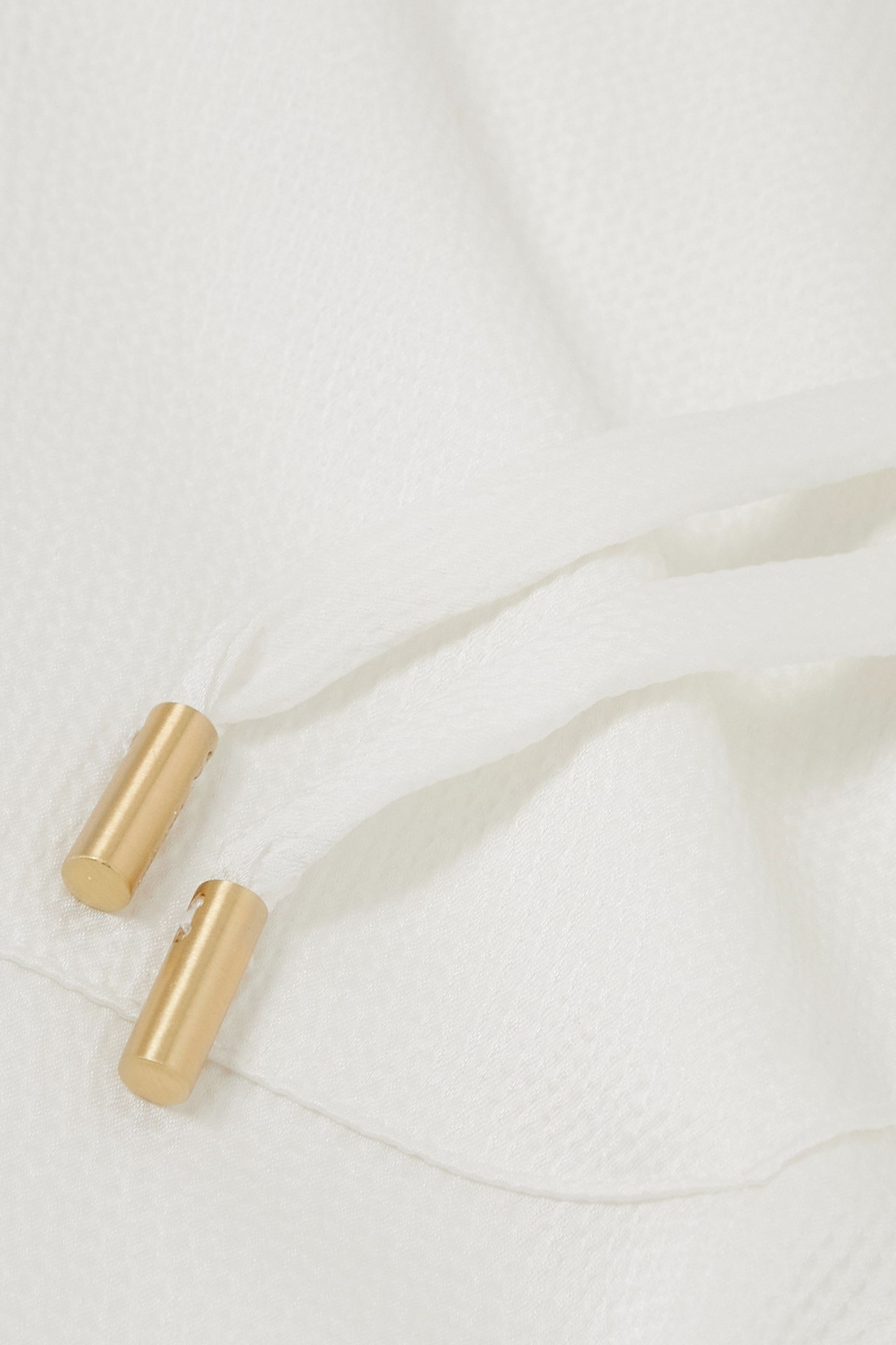 Cult Gaia Minaya hammered stretch-satin wide-leg pants