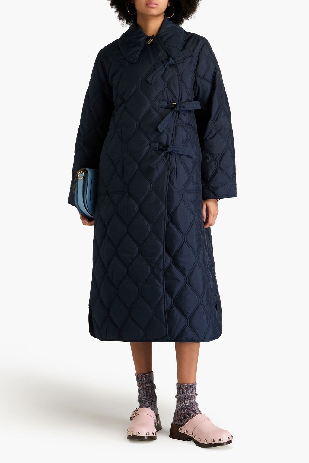 GANNI Quilted ripstop coat