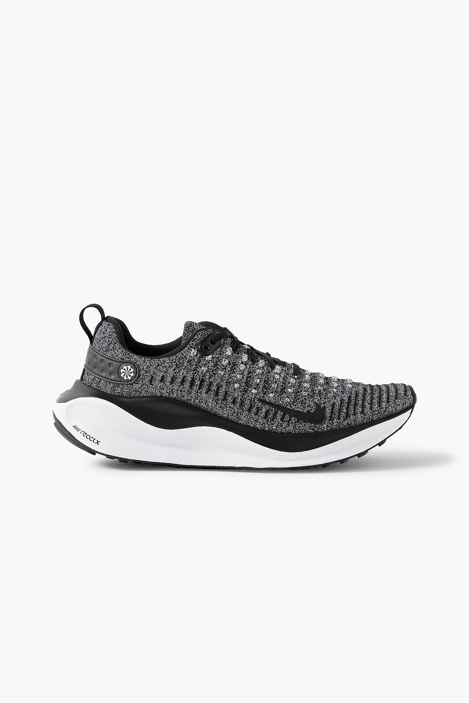Nike Infinityrn 4 Rubber-trimmed Flyknit Sneakers In Black