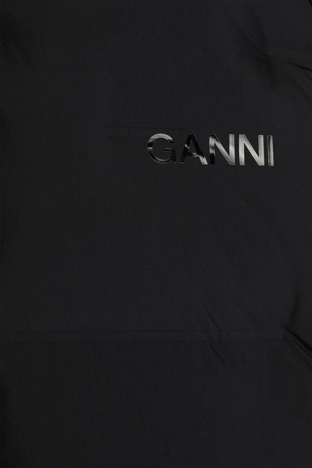 GANNI جاكيت بقبعة مبطّن من قماش عازل