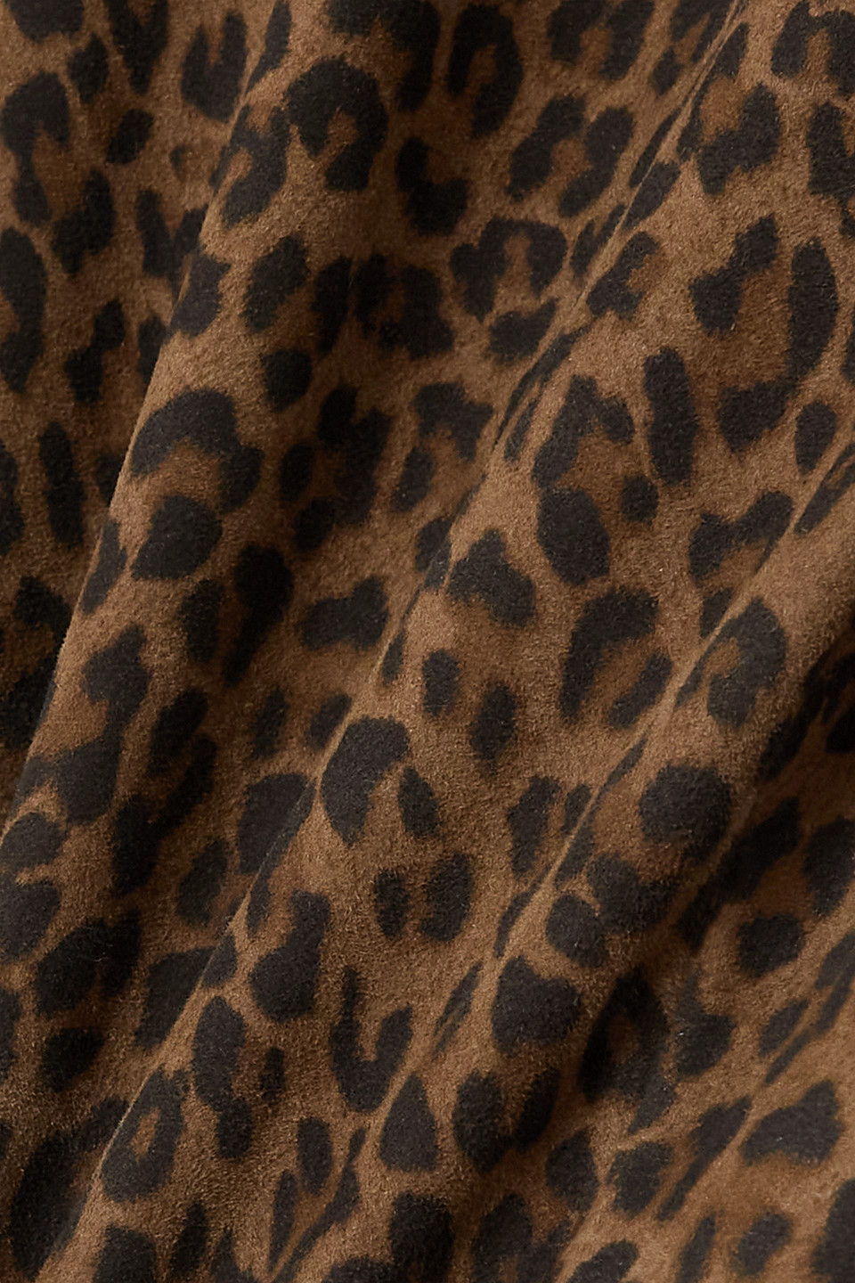 Dodo Bar Or Harel Leopard-print Suede Flared Pants In Burgundy