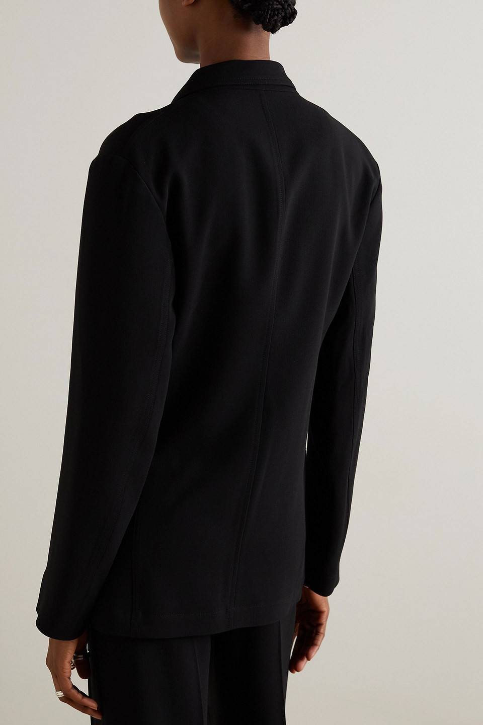 Totême Crepe Blazer In Black