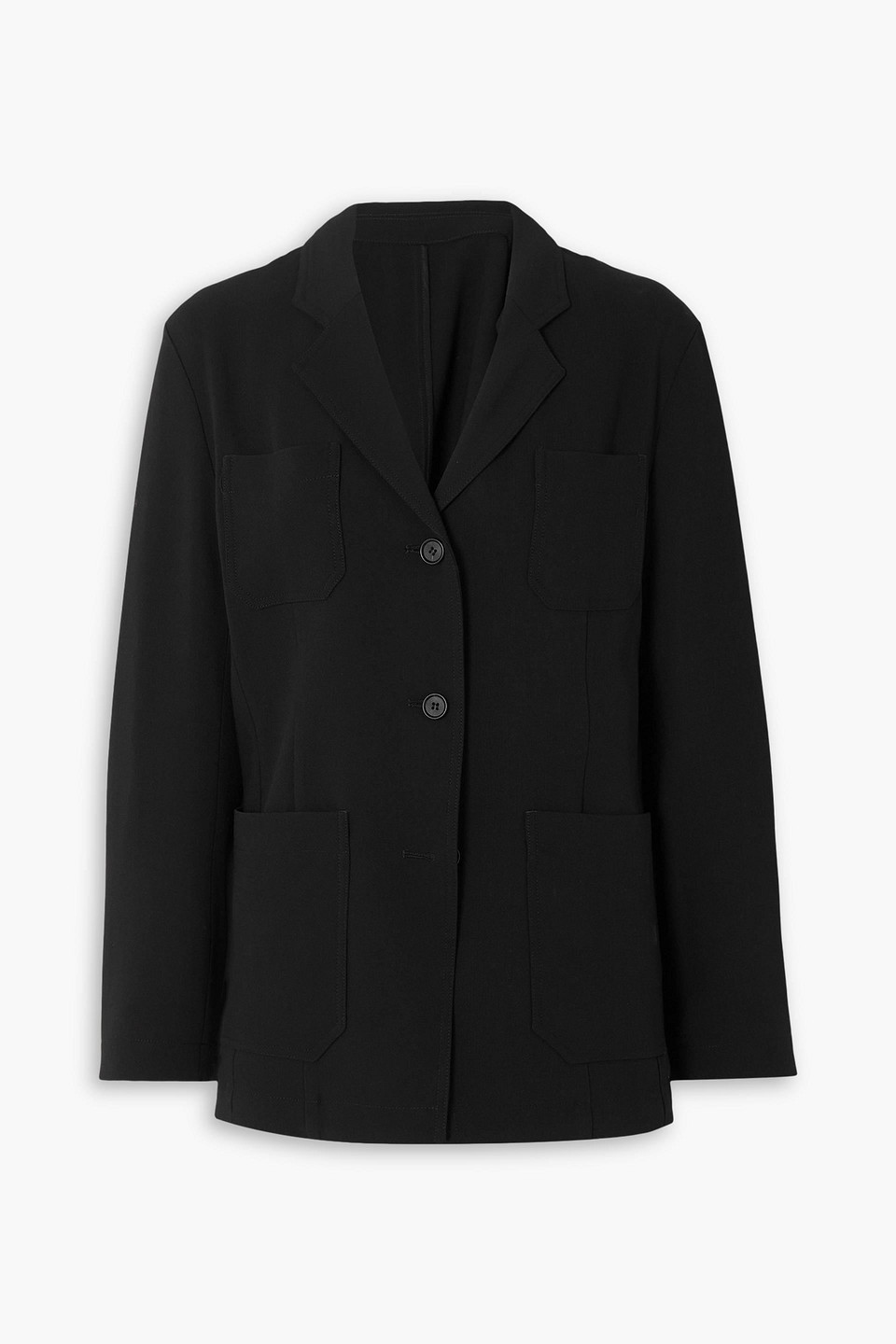 Totême Crepe Blazer In Black