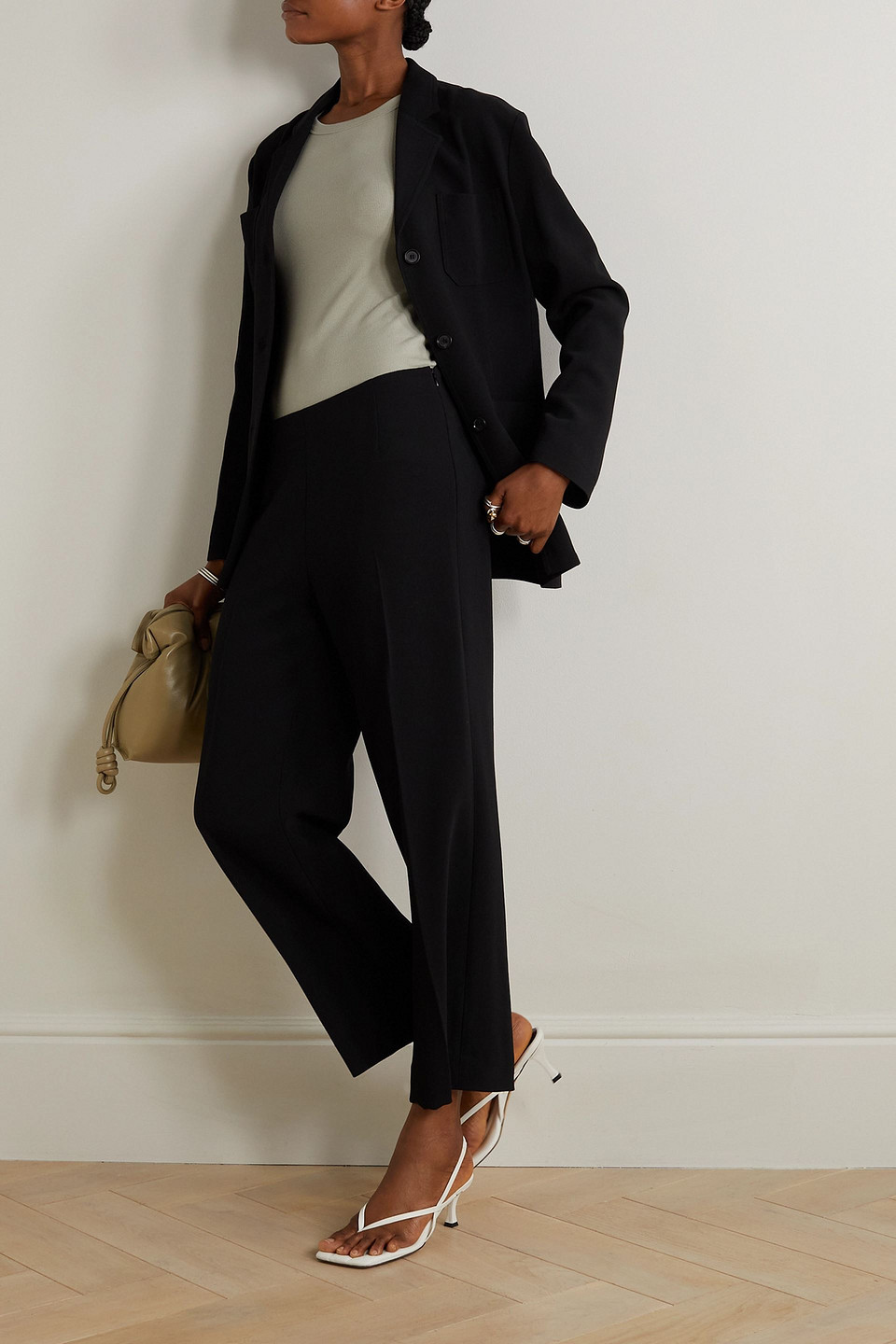 Totême Crepe Blazer In Black