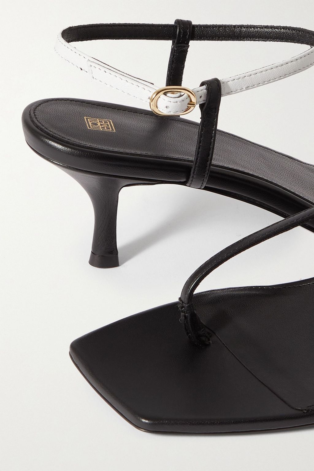 TOTEME The Bicolor leather slingback sandals