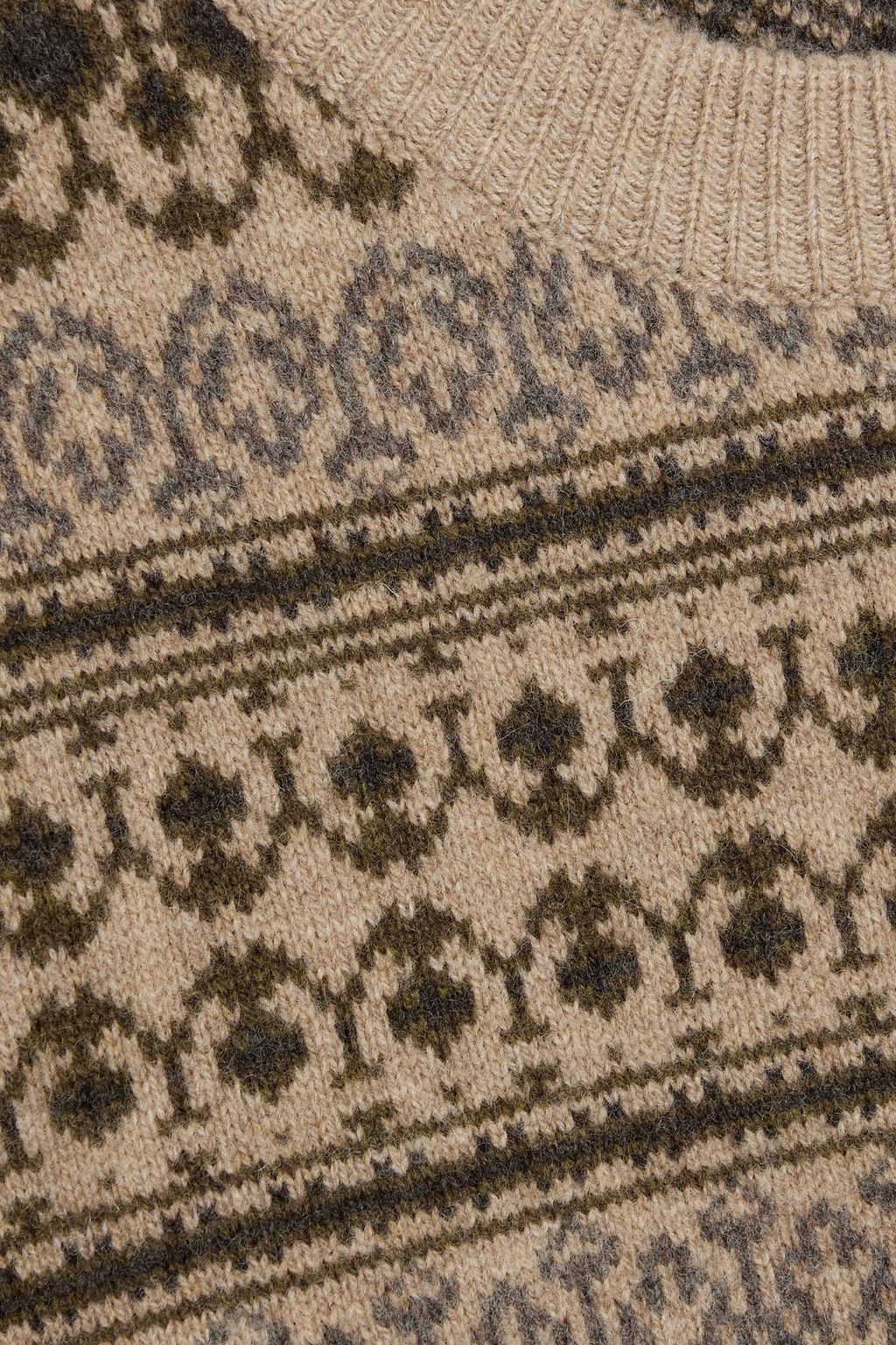 ISABEL MARANT Leysterh jacquard-knit merino wool sweater