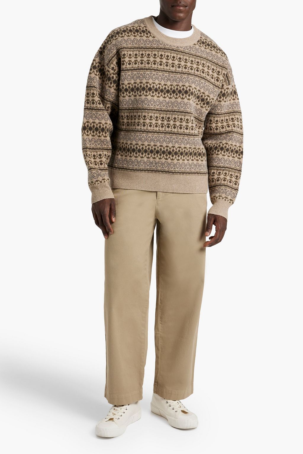 ISABEL MARANT Leysterh jacquard-knit merino wool sweater