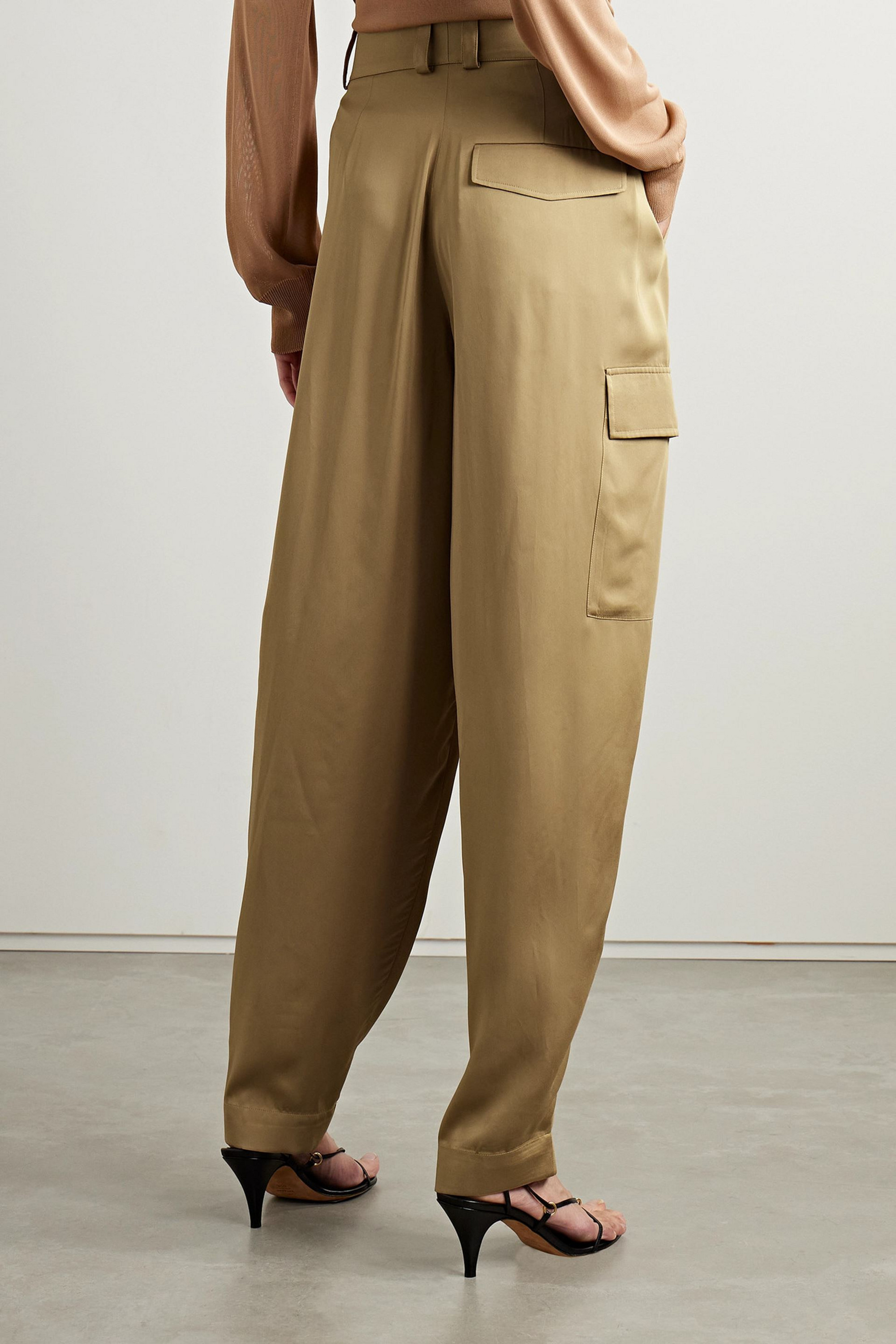 JOSEPH Treveris satin-twill cargo pants