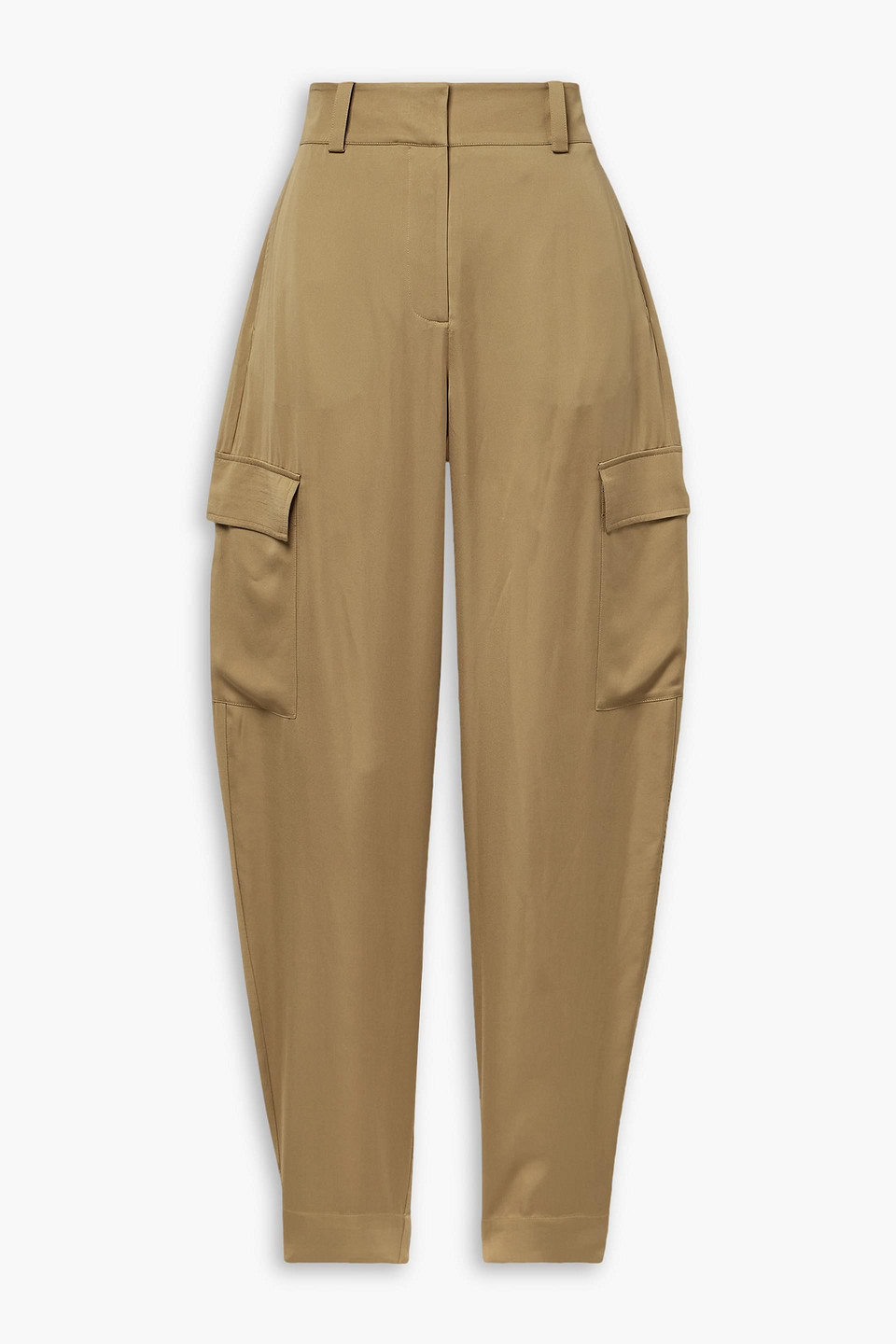 Joseph Treveris Satin-twill Cargo Pants In Sand