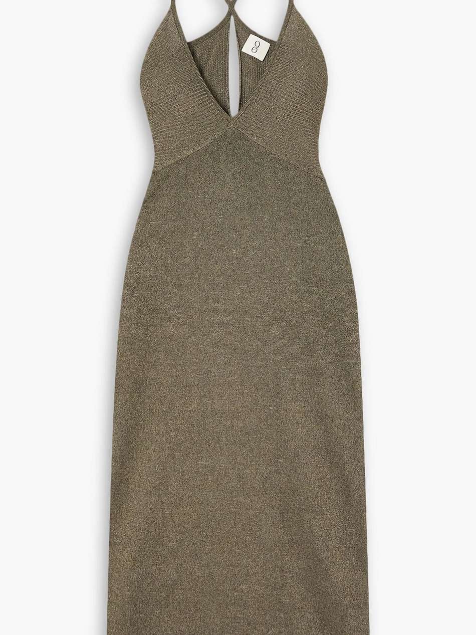 ana knitted midi dress