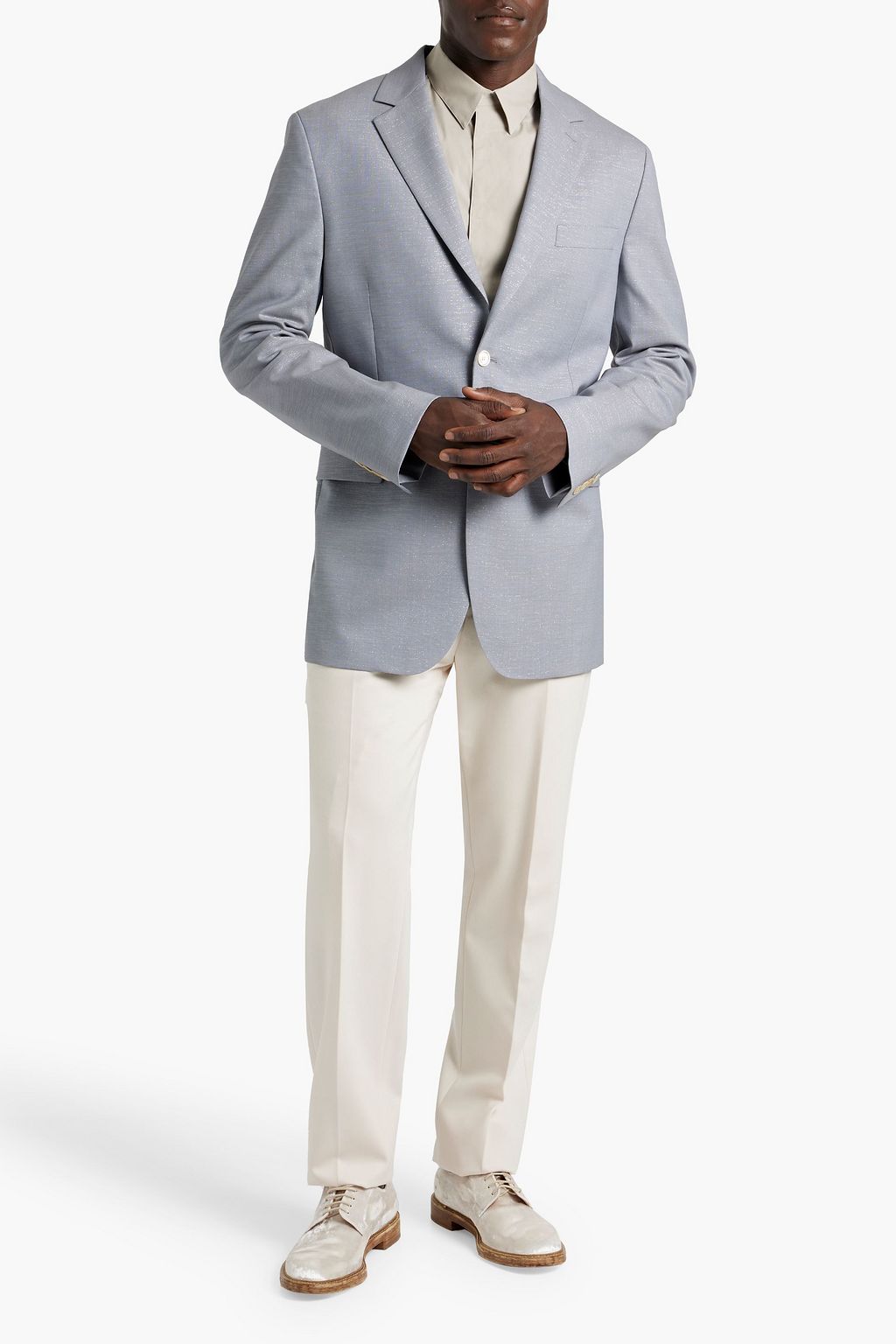 ACNE STUDIOS Metallic wool-blend blazer