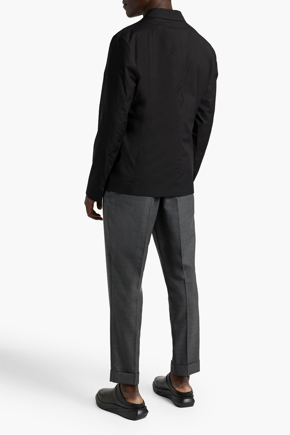 Acne Studios Cotton-sateen Blazer In Black