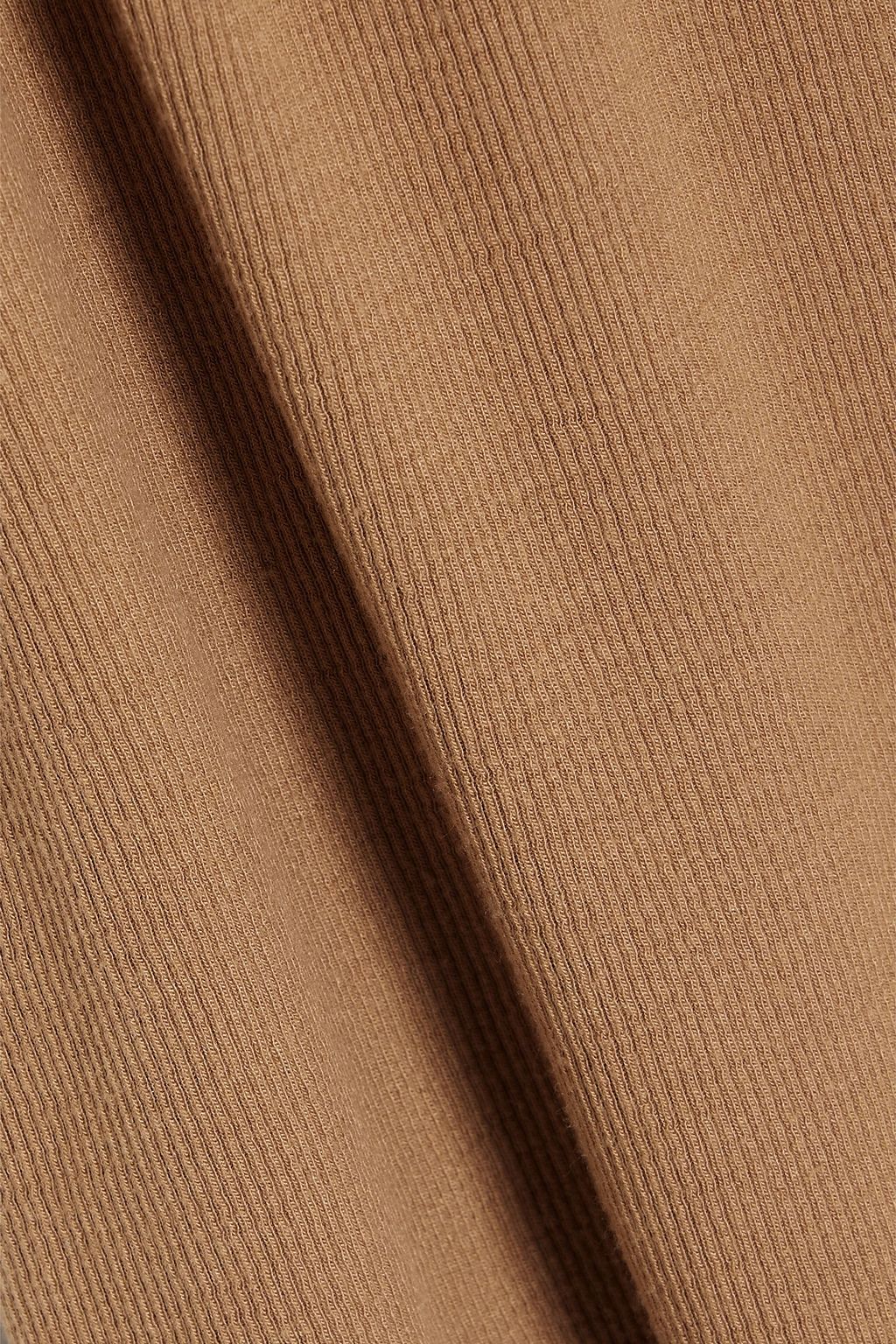 FRAME Ribbed stretch-modal turtleneck top
