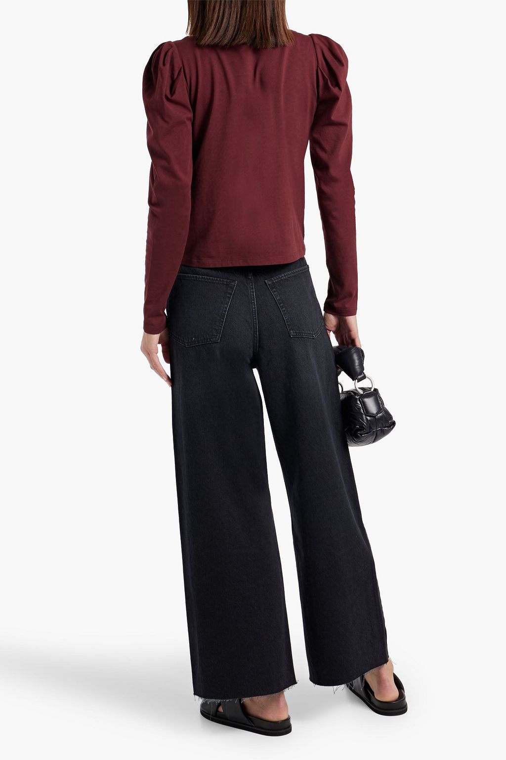 FRAME Cotton-jersey top
