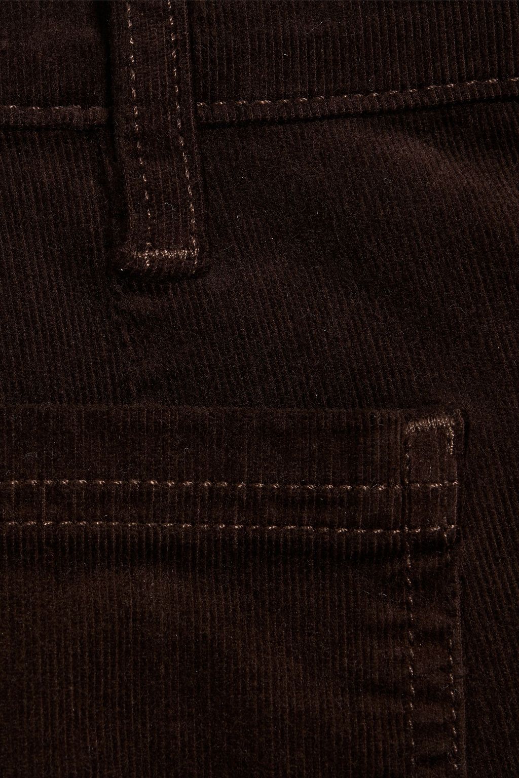 FRAME Cotton-blend corduroy skirt