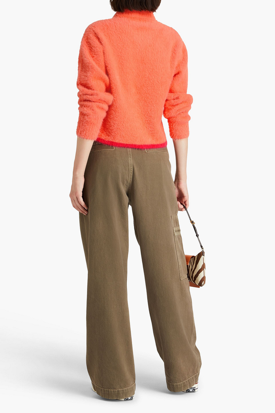  Jacquemus - Pullover Aus Gebürstetem Stretch-strick Mit Polokragen - Orange - Fr 32 