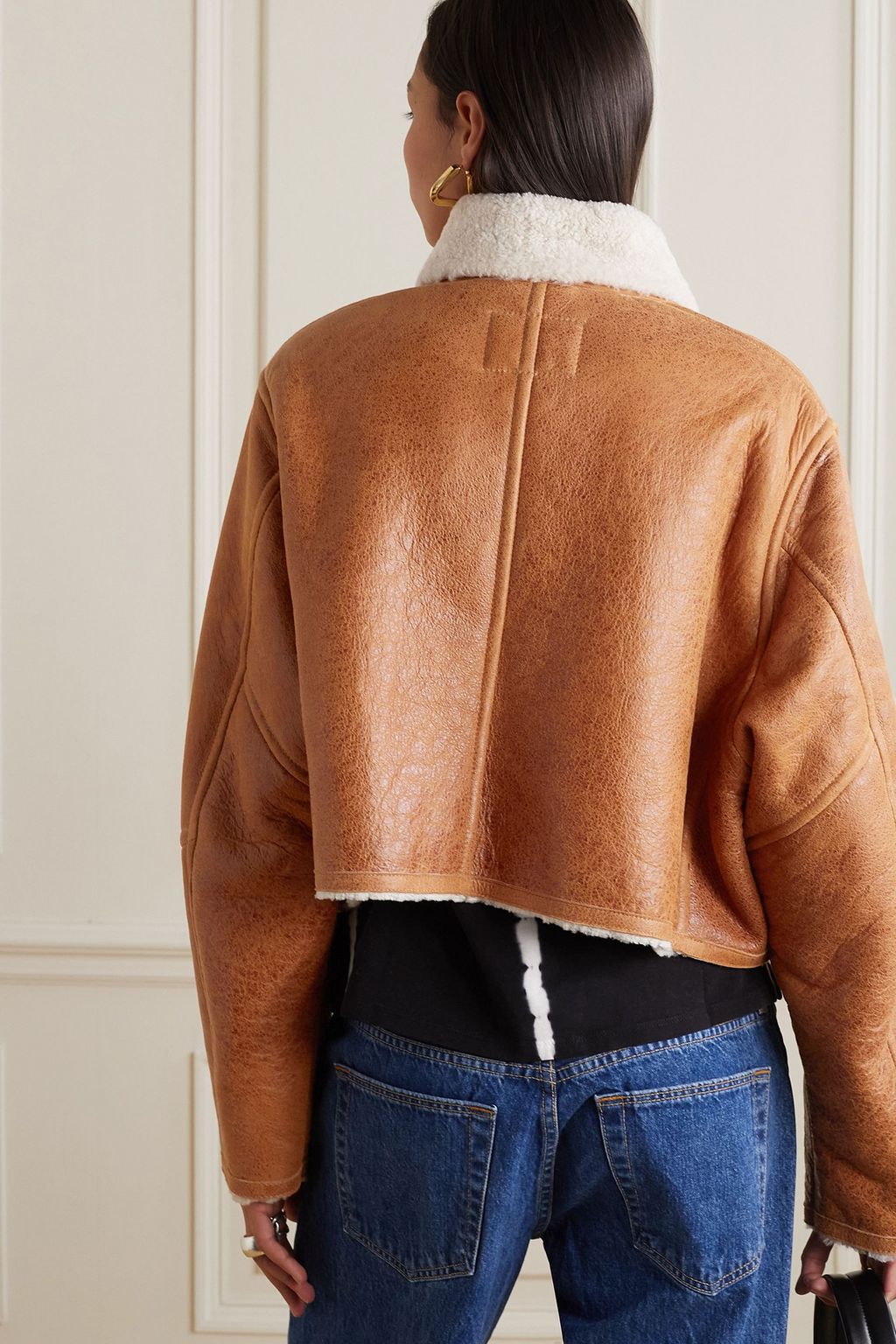 MARANT ÉTOILE Apstya cropped shearling jacket