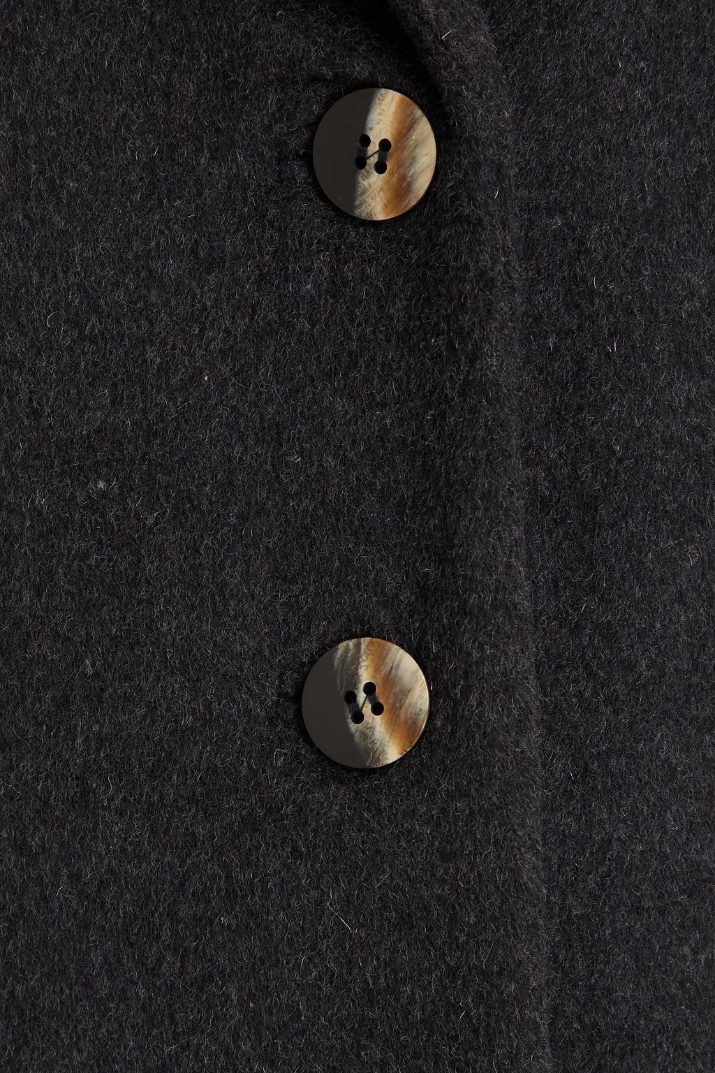 GANNI Wool-blend felt coat