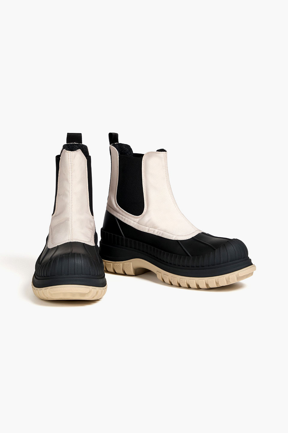  Ganni - Chelsea-boots Aus Canvas - Neutral - Eu 36 