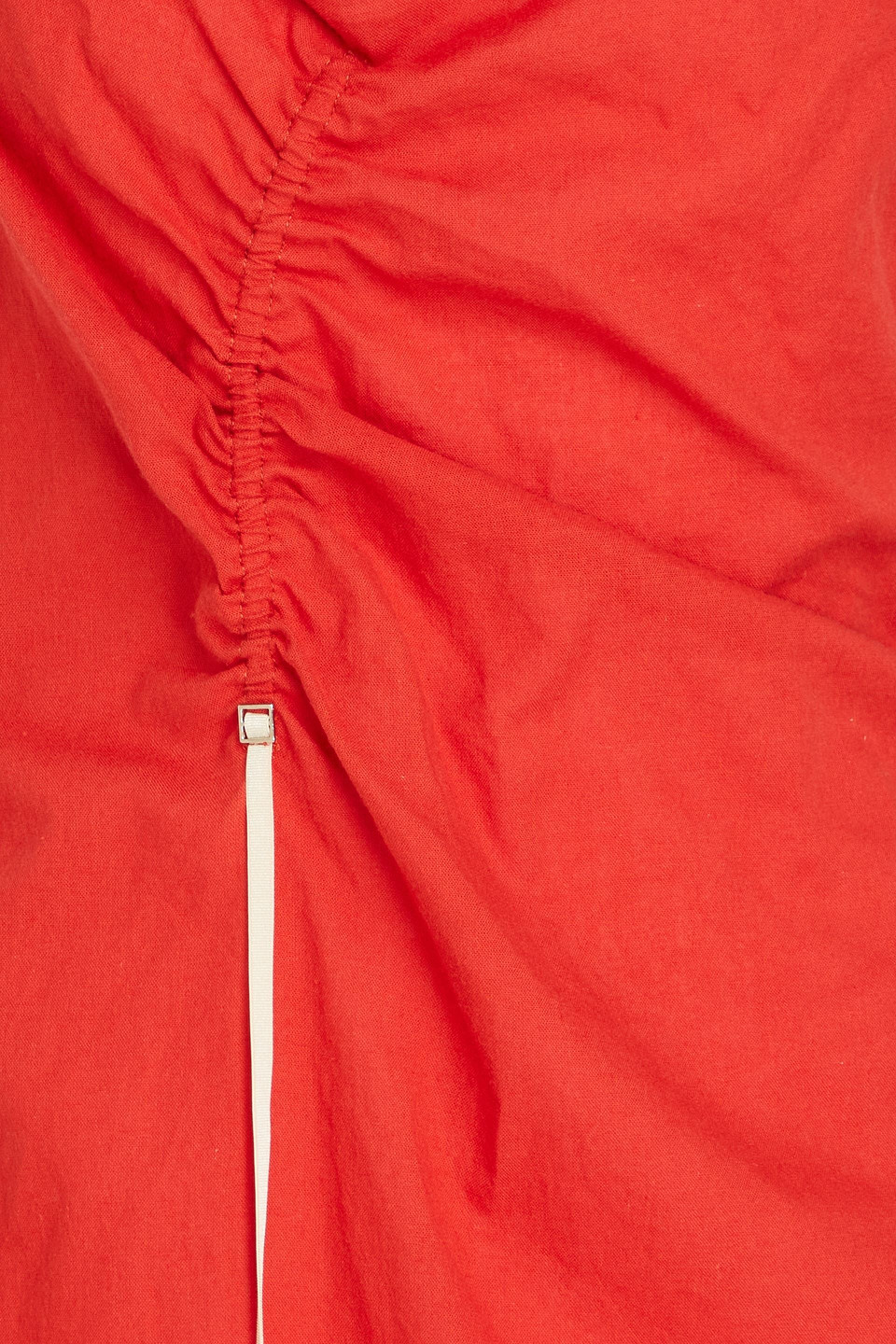 JACQUEMUS GAUA RUCHED COTTON-GAUZE MAXI DRESS