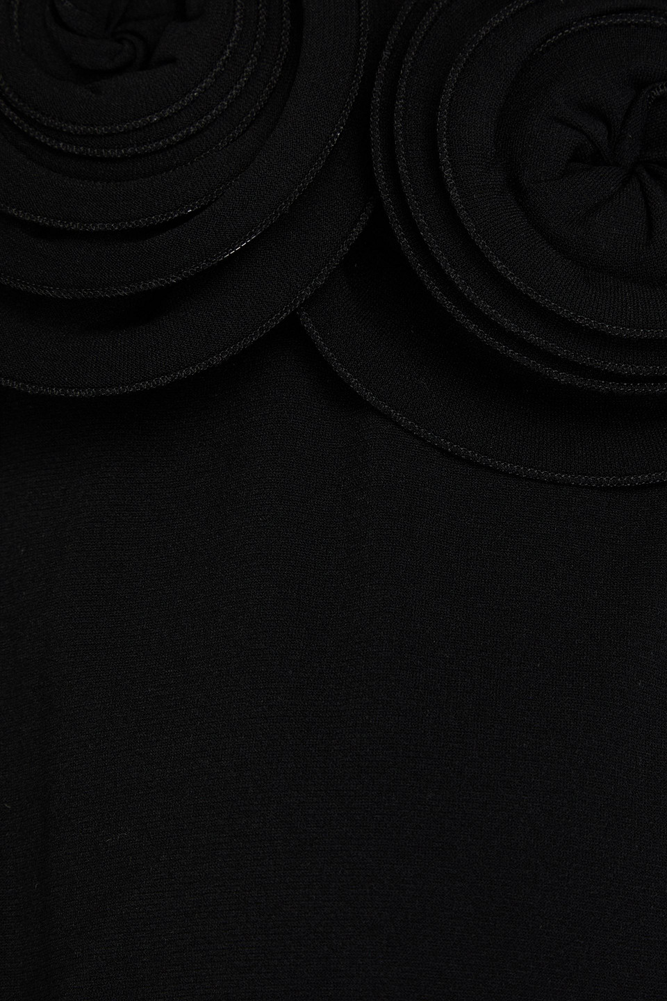 Magda Butrym Floral-appliqué Cropped Cardigan In Schwarz