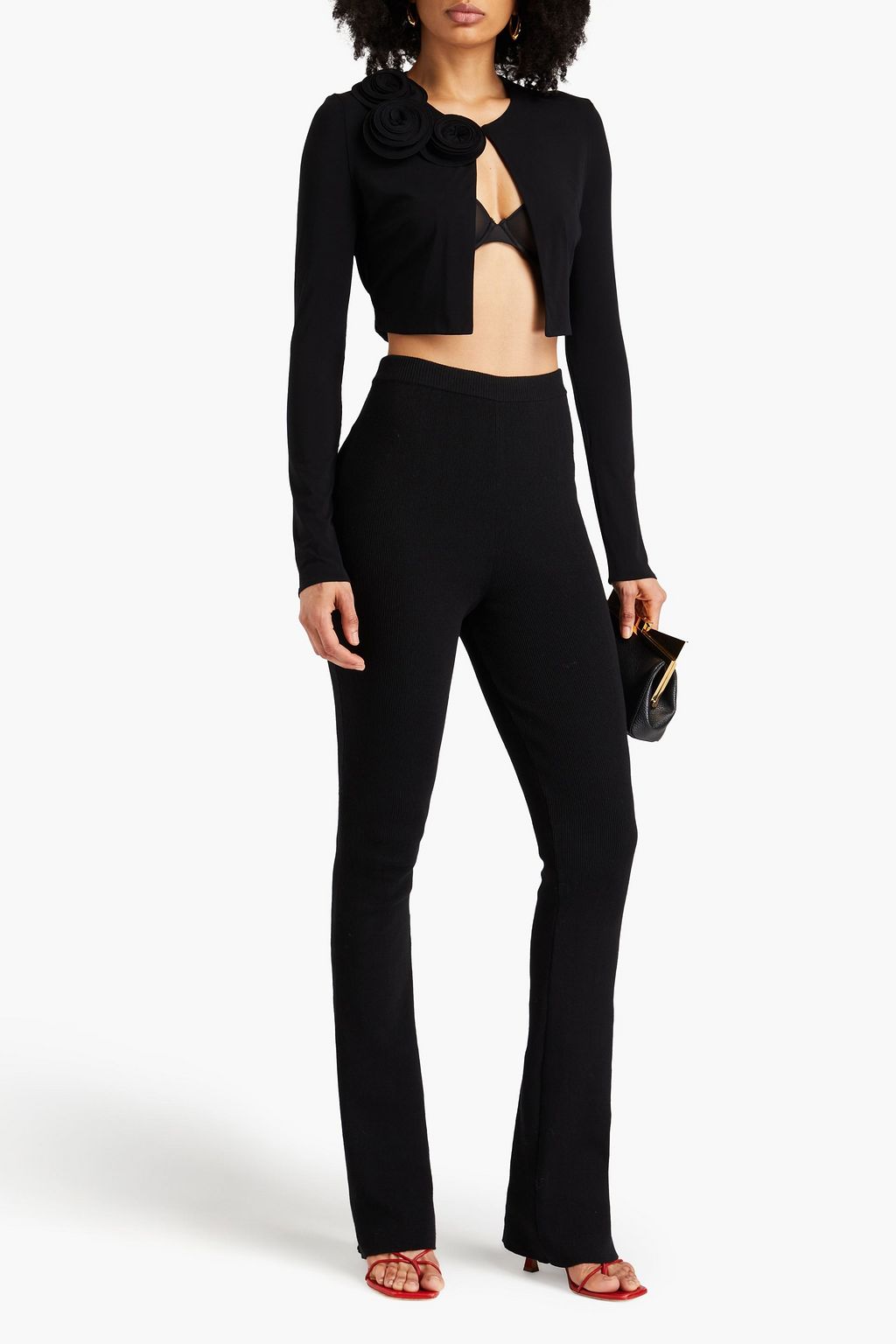 MAGDA BUTRYM Cropped stretch-jersey cardigan