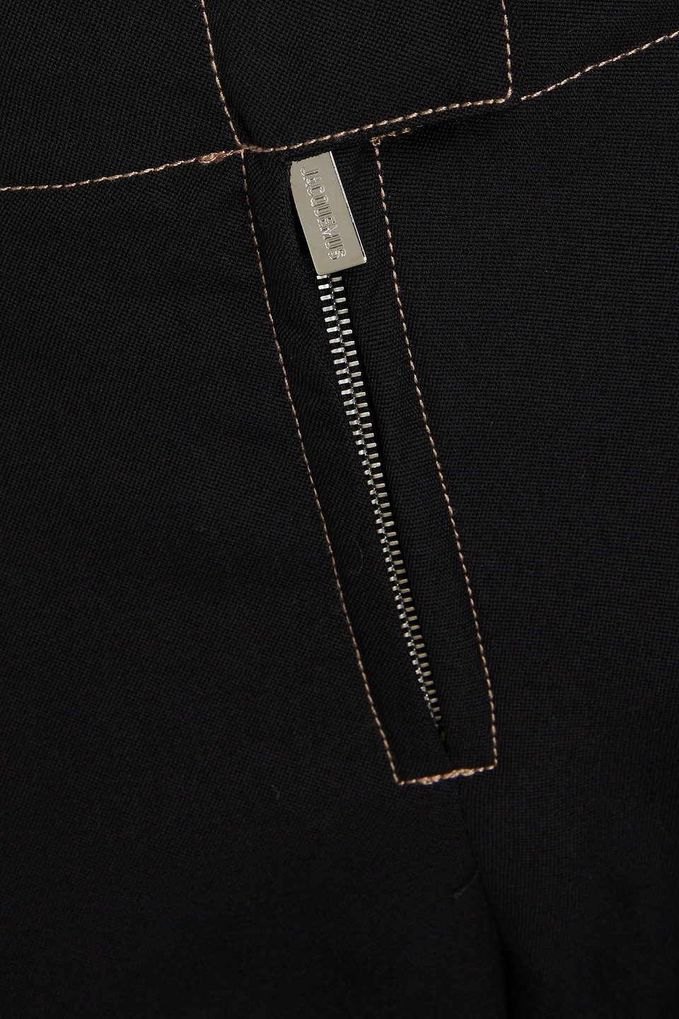 Jacquemus Black Le Raphia 'le Pantalon Areia' Trousers In Black