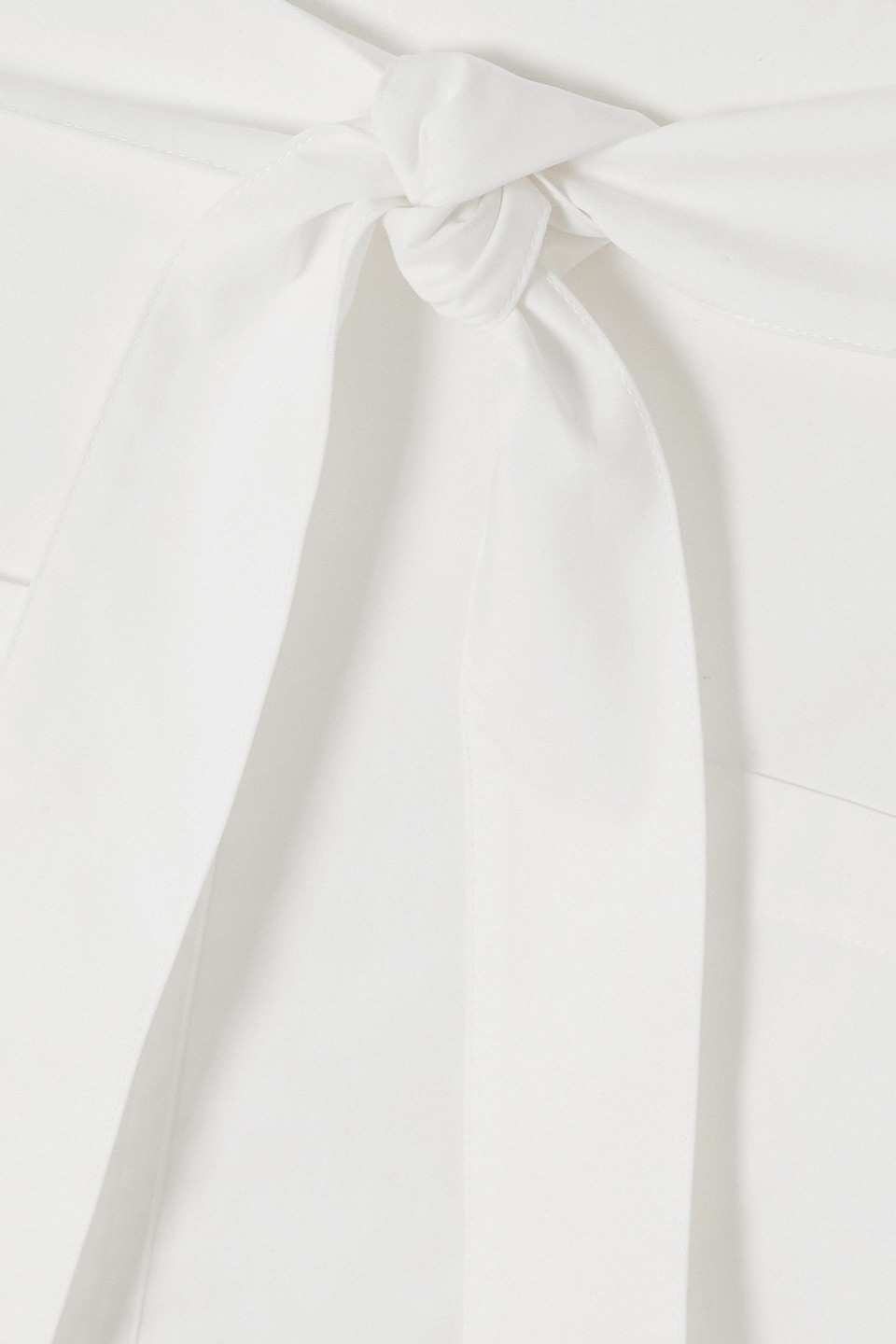 Totême Belted Organic Cotton-poplin Midi Skirt In White