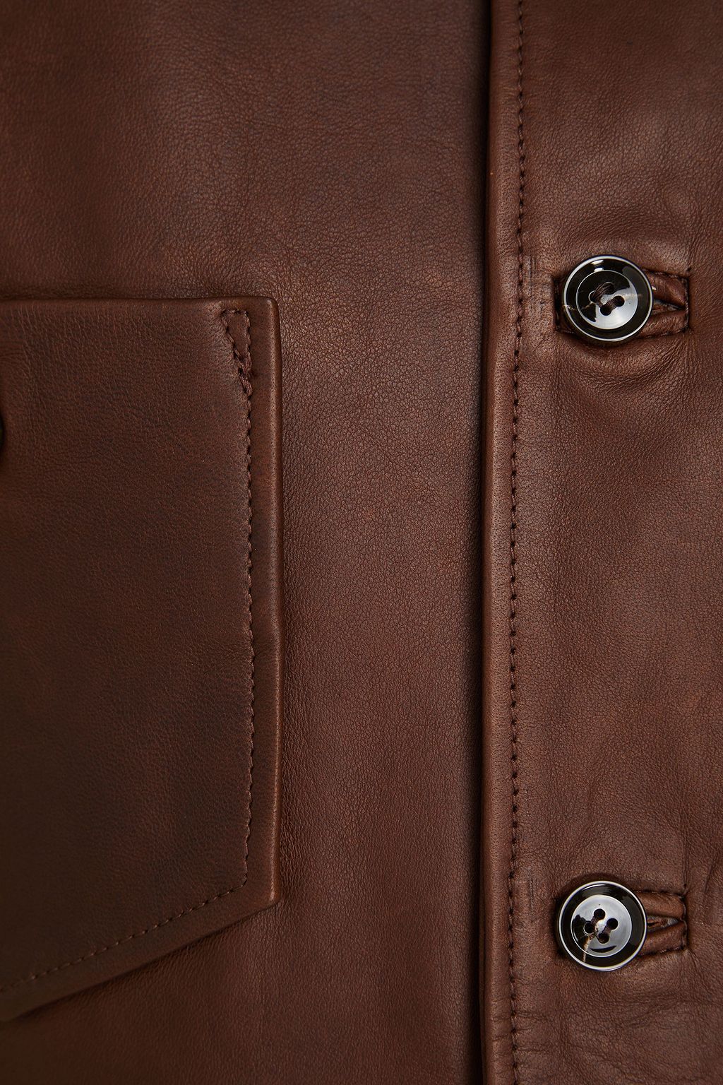 OFFICINE GÉNÉRALE Pebbled-leather jacket