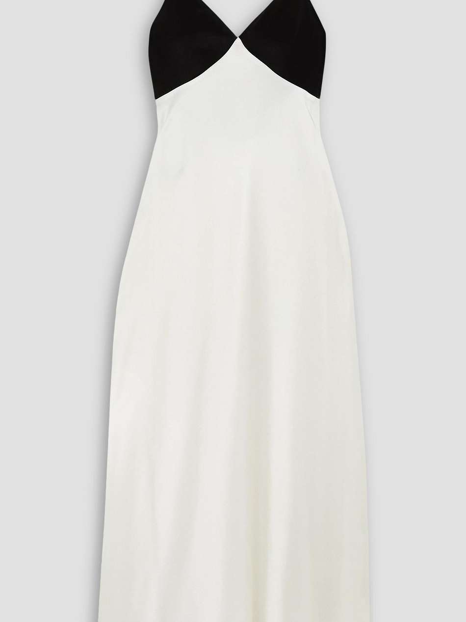 two-tone satin gown