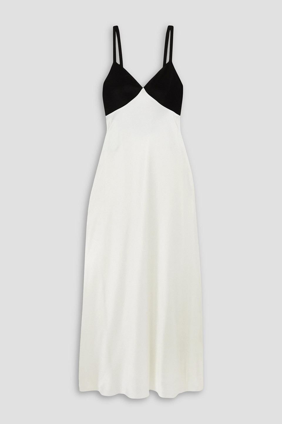 POLO RALPH LAUREN TWO-TONE SATIN GOWN