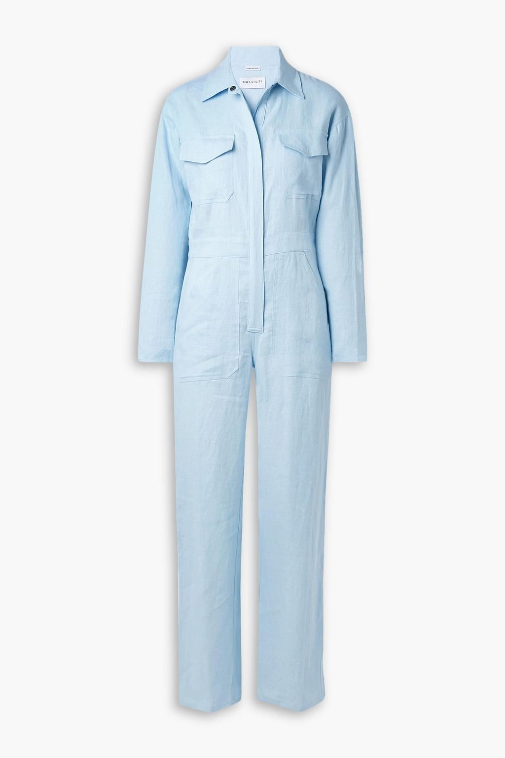 RIVET UTILITY Powerhouse linen jumpsuit THE OUTNET