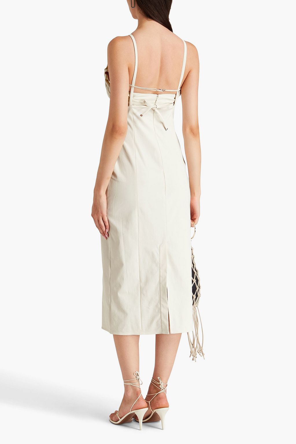 JACQUEMUS Bikini cutout stretch-twill midi dress