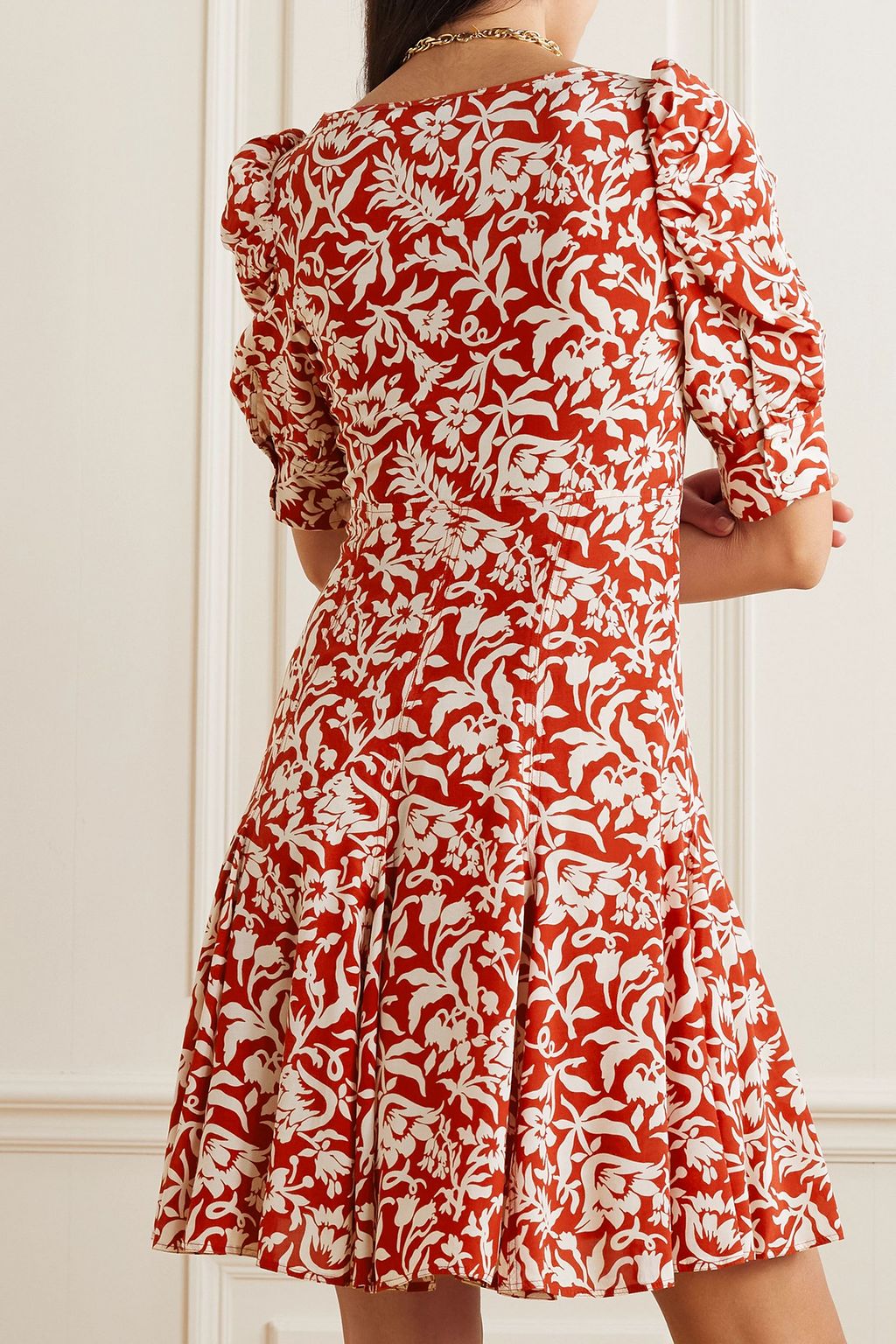 POLO RALPH LAUREN Floral-print crepe de chine mini dress