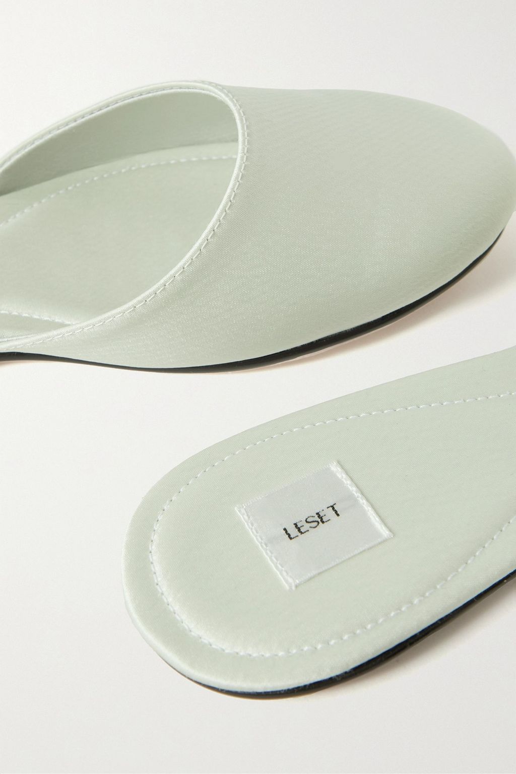 LESET Romy satin mules