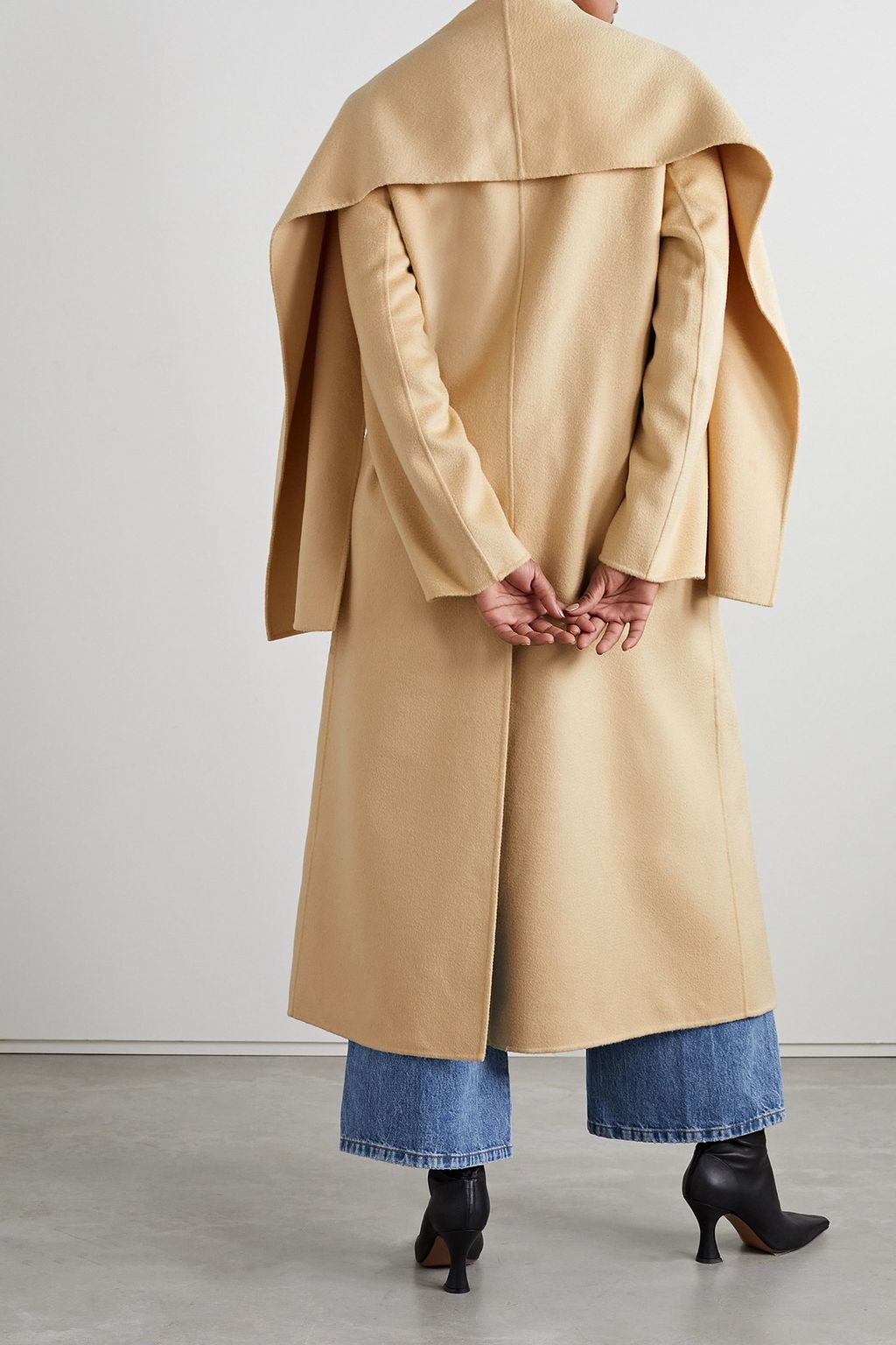 TOVE Mio layered wool-blend felt coat