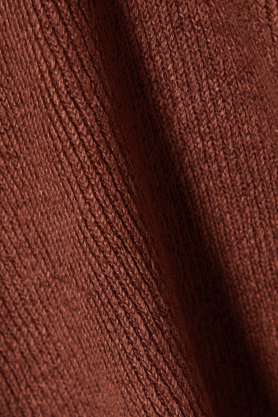 Joseph Ribbed-knit Linen-blend Tank In Brown