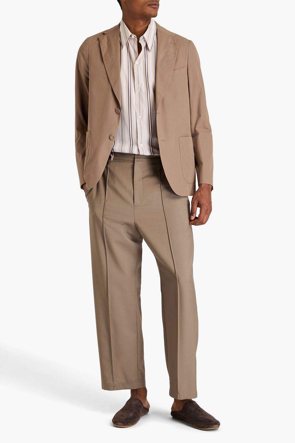 OFFICINE GÉNÉRALE 프린지 장식 골드 톤 크리스털 이어링