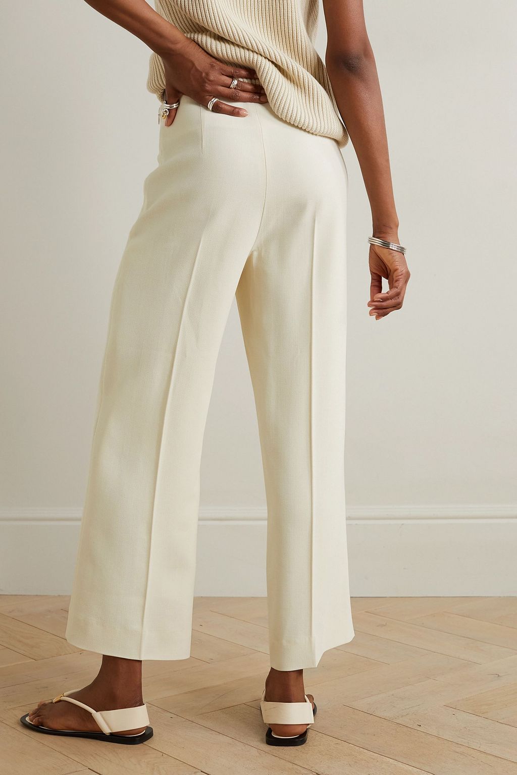 TOTEME Clean crepe straight-leg pants